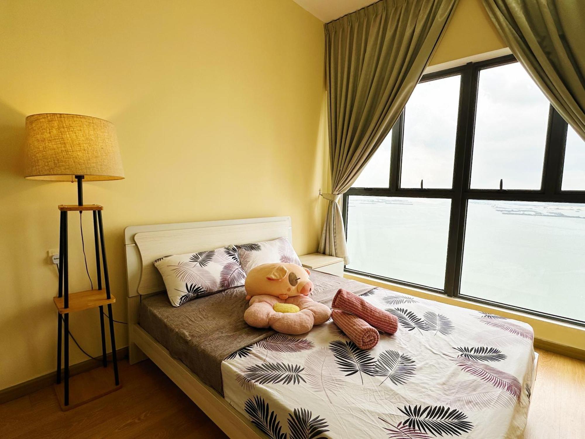 精简设计两卧两卫海景公寓2-4人入住 金海湾danga Bay *